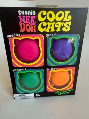 Needoh Teenie Cool Cats Squishy Toy Set